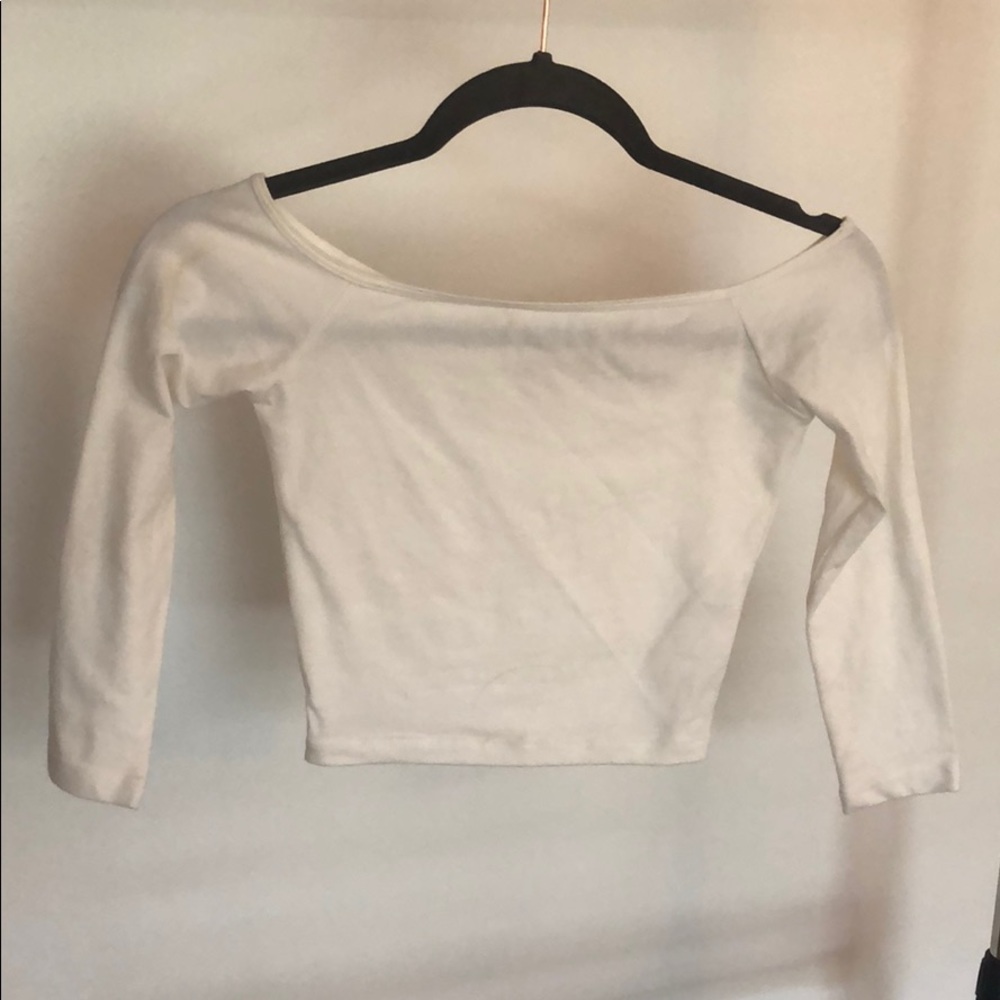Off the shoulder crop top